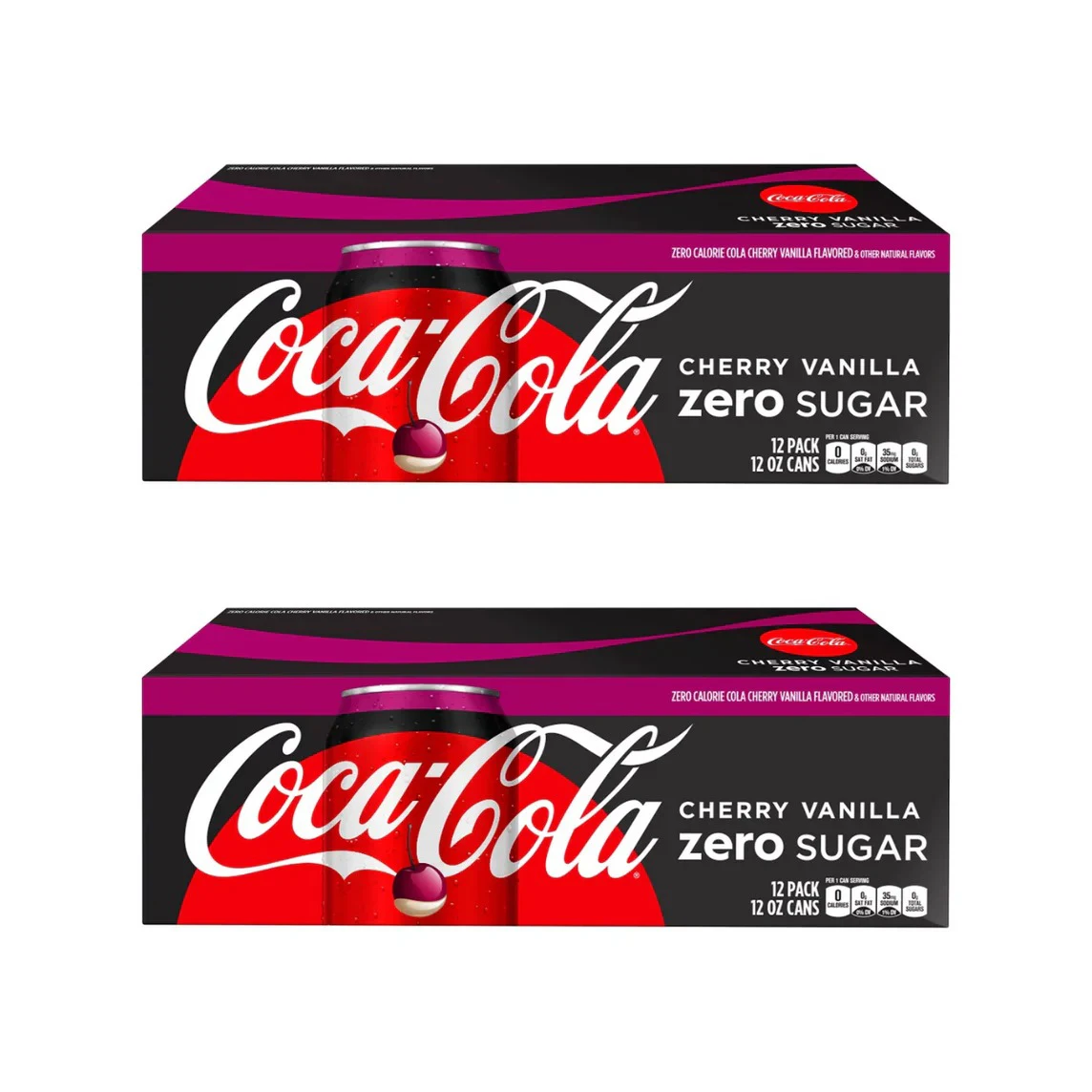Coca Cola Cherry Vanilla Zero Sugar Soft Drink Available in All Sizes 250ml 330ml 500ml Perfect for Wholesale and Retail Orders