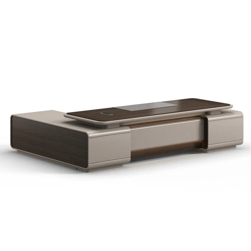 Высококачественный коммерческий МДФ Генеральный директор современный прочный офисный стол с выдвижным ящиком