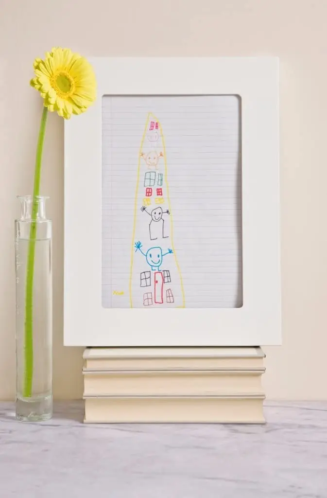 Customized  Wood Photo Frame Wood Frames for Kids Artwork