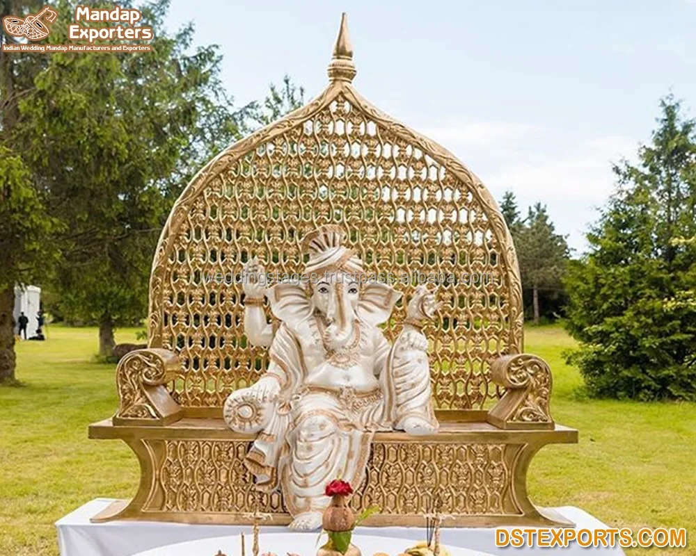 Свадебный декор искусственное волокно Традиционная Музыкальная статуя Ganesha ручной работы Мраморная черная отделка FRP статуи