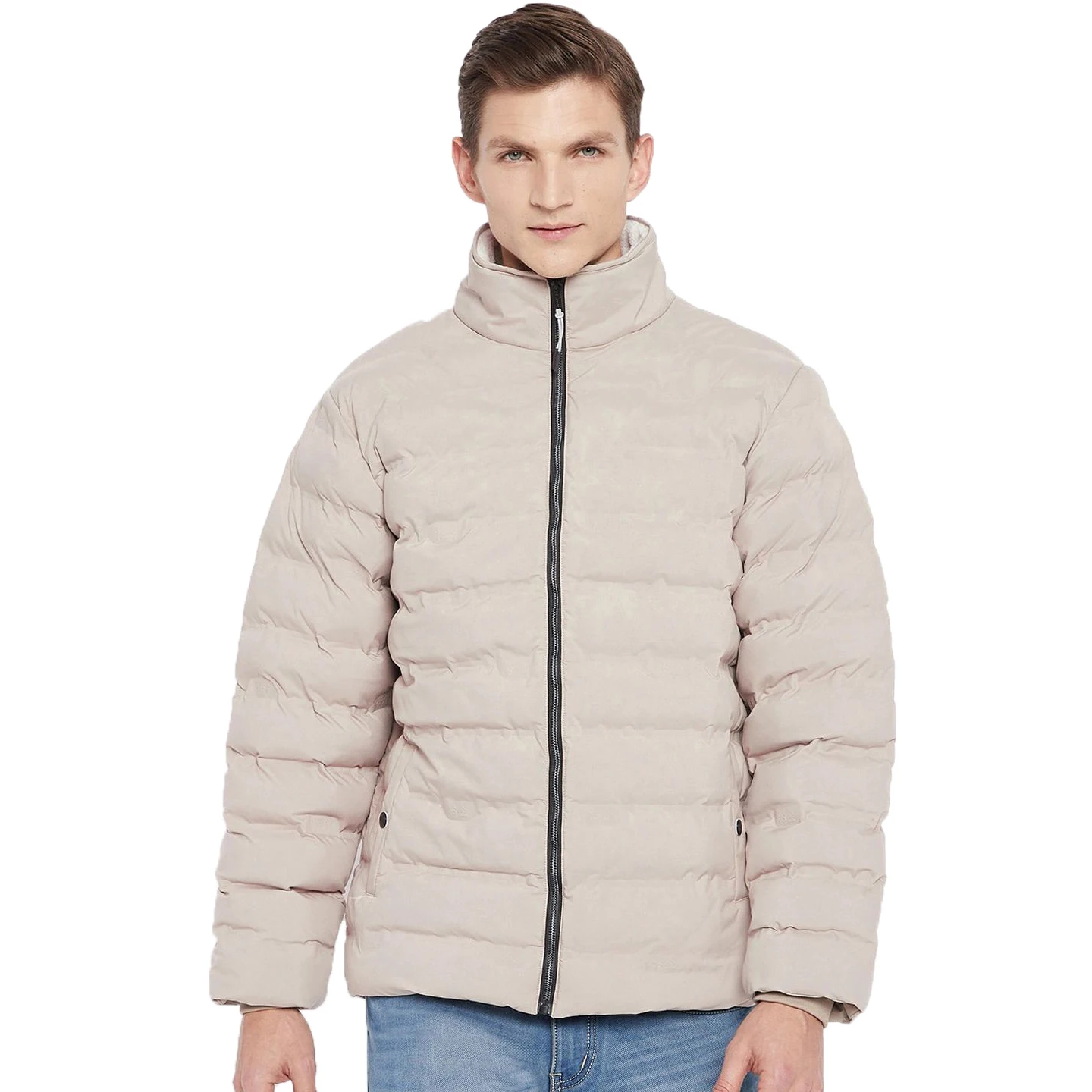 Custom Logo Men Puffer Jacket with Hooded / Parkas Thicken Padded puffer Jacket Windproof