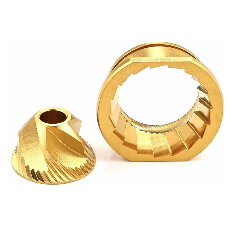 Coffee Grinder Conical Burr Set stainless steel & Titanium golden conical burr set for automatic espresso coffee machines Jura