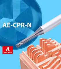 OSG Unique DLC coating Long neck radius carbide End Mills for high-efficiency finishing for Copper Electrodes