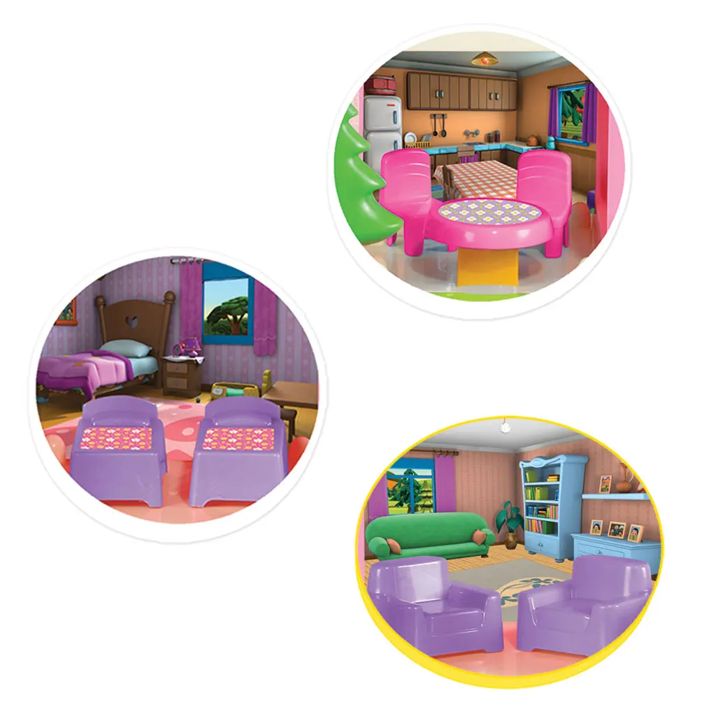 Niloya 2 Storey House Blocks 42 Pieces Engaging Building Set with Smart Blocks 42 Pcs Educational Play Whosale Children Play Set