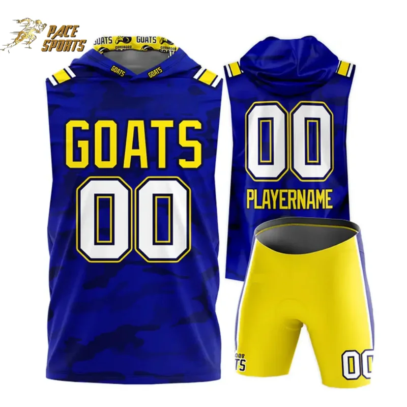 Hooded Custom 7 V 7 American Football Uniform Best Quality Wholesale Youth Regular Fit 7 on 7 Football Uniforms Sets