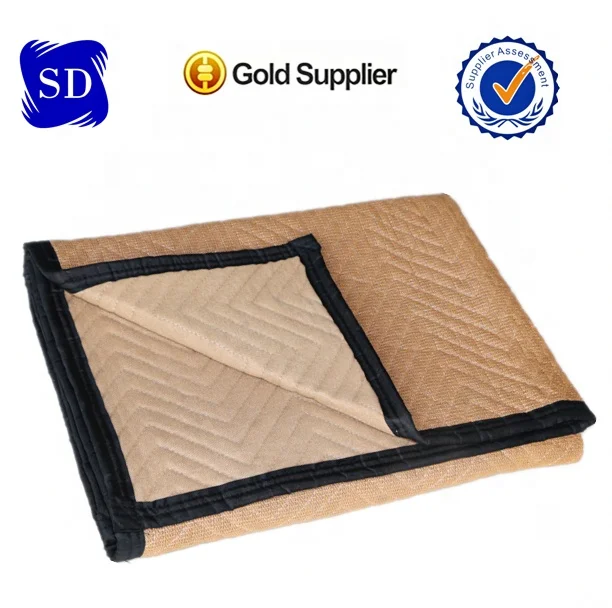 Customized Heavy-Duty 72 x 80 Padded Furniture Moving Blanket Waterproof Cotton Woven Pad Cover Wearable Travel Blanket in Stock