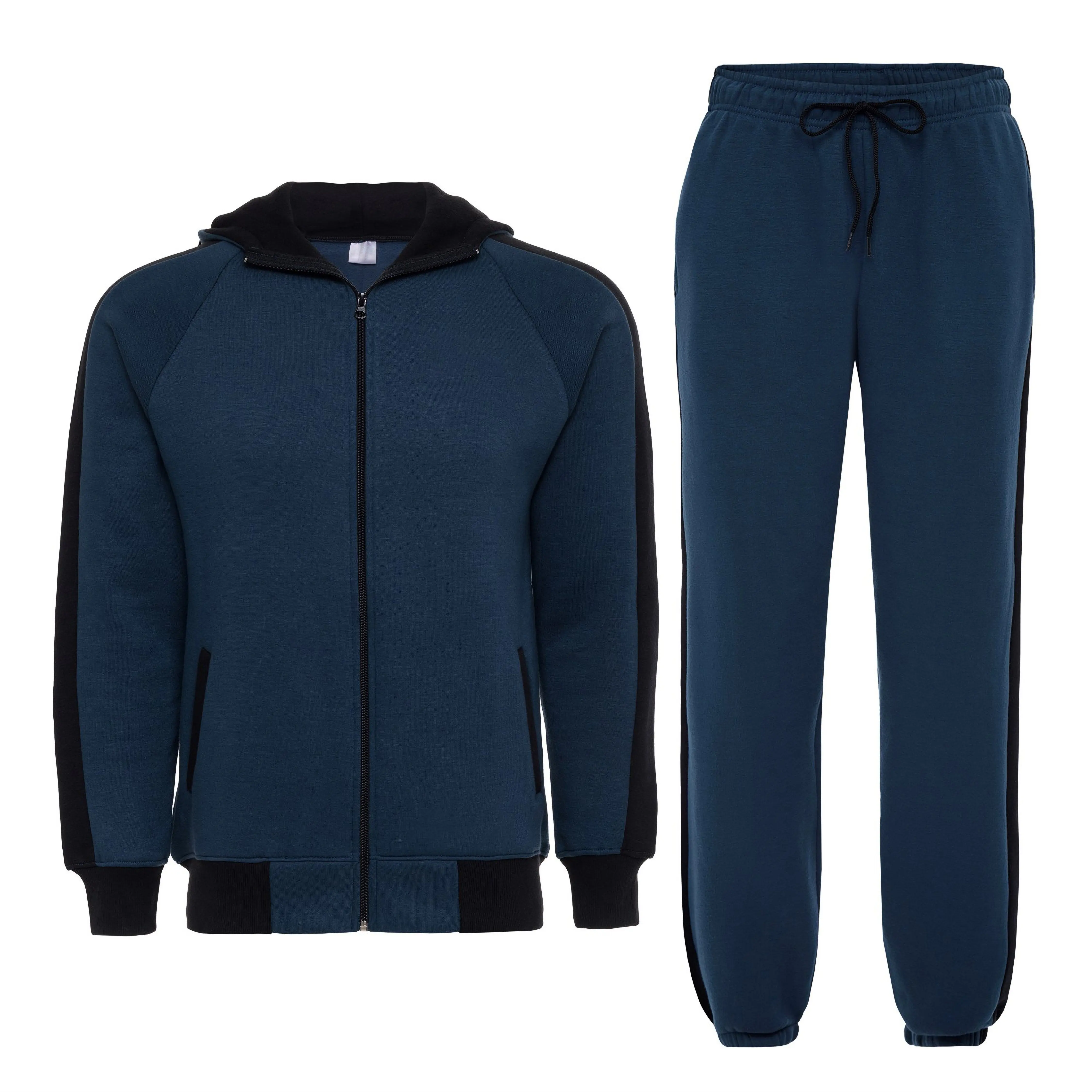 Tracksuit Tracksuit Custom Oversized Blank Acid Washed Distressed Tracksuit Unisex Cotton Sets Men Flared Sweatpants Track Suit