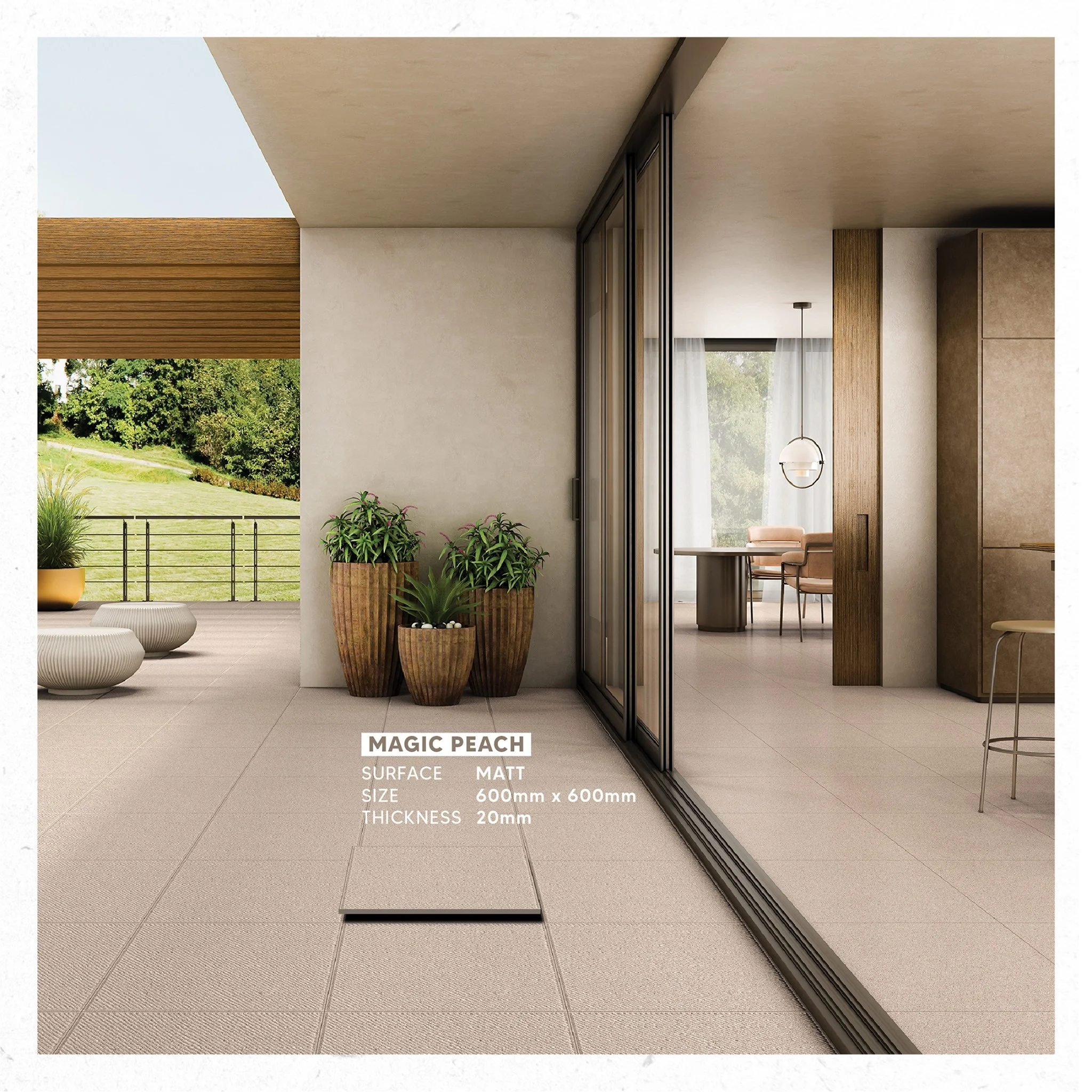 Full Body 60*60 cm Porcelain Basaltino Top Quality Wholesale Natural Stone Facades 20mm Porcelain Paver Paving Tiles 600*600mm