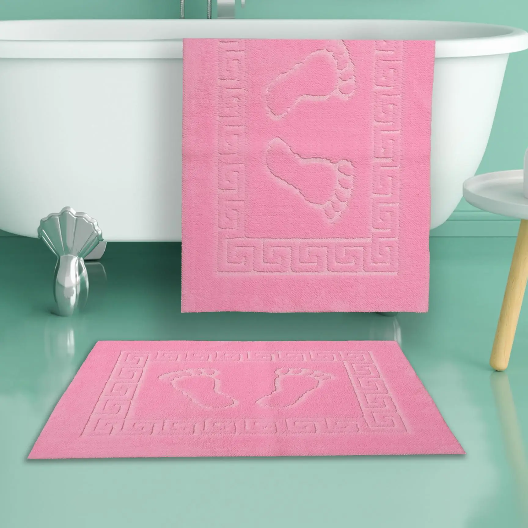 High Quality 100% Turkish Cotton Foot Towel Soft and Absorbent Hotel Bath Towel Customized Logo Mop Towel Worldwide Shipping