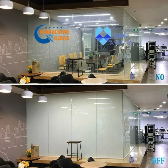 Factory Custom Self-Adhesive Laminating Control Switchable Privacy Electric Door Car Dimming Black White Transparent Glass