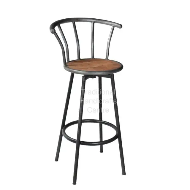 High Quality Adjustable Bar Stool With Round Seat Dining Kitchen Pub Chair Bar Rocking Chairs Furniture