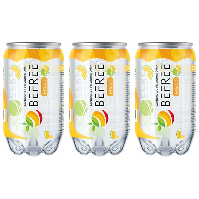 350ml Fruit Flavor Soft Drink Halal Malaysia Certification Transparent Can Tinned Packaging New Beverages Soda Water Drinks