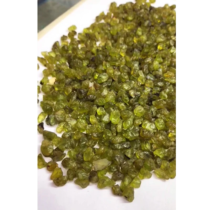 1300 Pcs of Natural Peridot 7mm to 14mm rough material 1800 cts lot Iroc Sales High quality Green peridot raw gemstone material