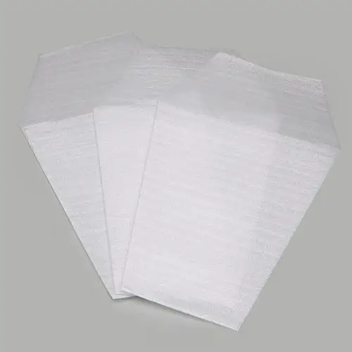 Custom Low MOQ Epe Pouch White Dustproof Foam Bag Non Woven Buffer Foam Packing Bag For Jewelry And Sunglass Lens