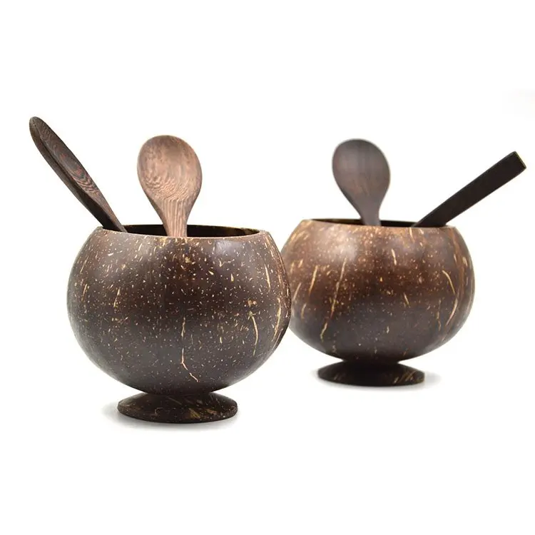 Top Quality Coconut Cup / Shell Drink with Custom logo Cheapest Price From Vietnam (whatsapp +84-948-381-386)