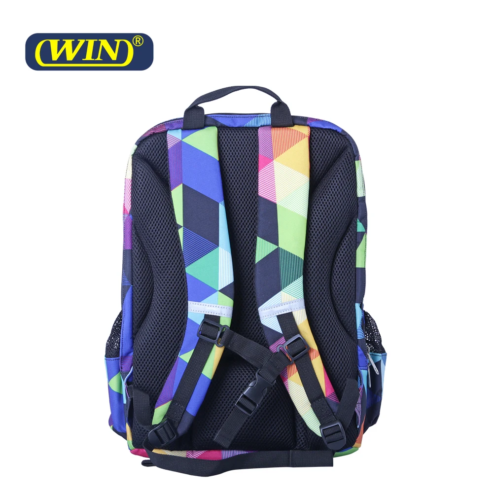 Fashion Printing Large Capacity Reflective Logo School Backpack Bag For Kids