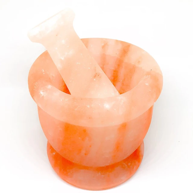 Top Selling Himalayan Salt Mortar And Pestle Natural Pink Salt Mortar And Pestle wholesaler And Manufacturer From Pakistan