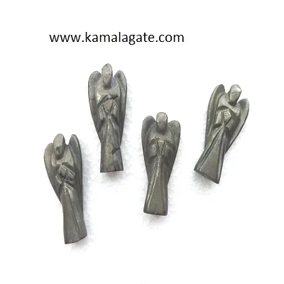 Wholesale 2-Inch Rose Quartz Angel Natural Agate Dalmation Jasper Gemstone Crystal for Healing Angels on Sale