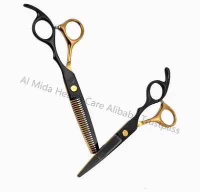 Hot al mida Barber 17.5cm Hairdressing Scissors Cutting Scissor Thinning Scissor Hair shear Hairdresser Tool