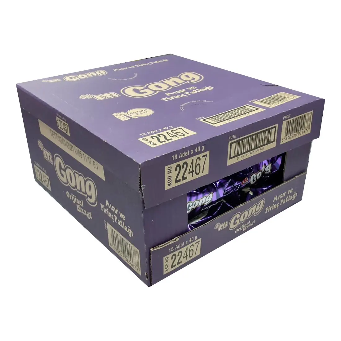 Сборщик кукурузы и мешковатого риса Eti Gong 40 г x 18 свежий запас новая дата из