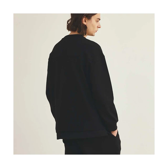 In Korea Best Selling Product The GREEN Lab SIDE ZIPPER SWEATSHIRTS_WMG_BLK GA1-URL-01-N Best Price and Good Product