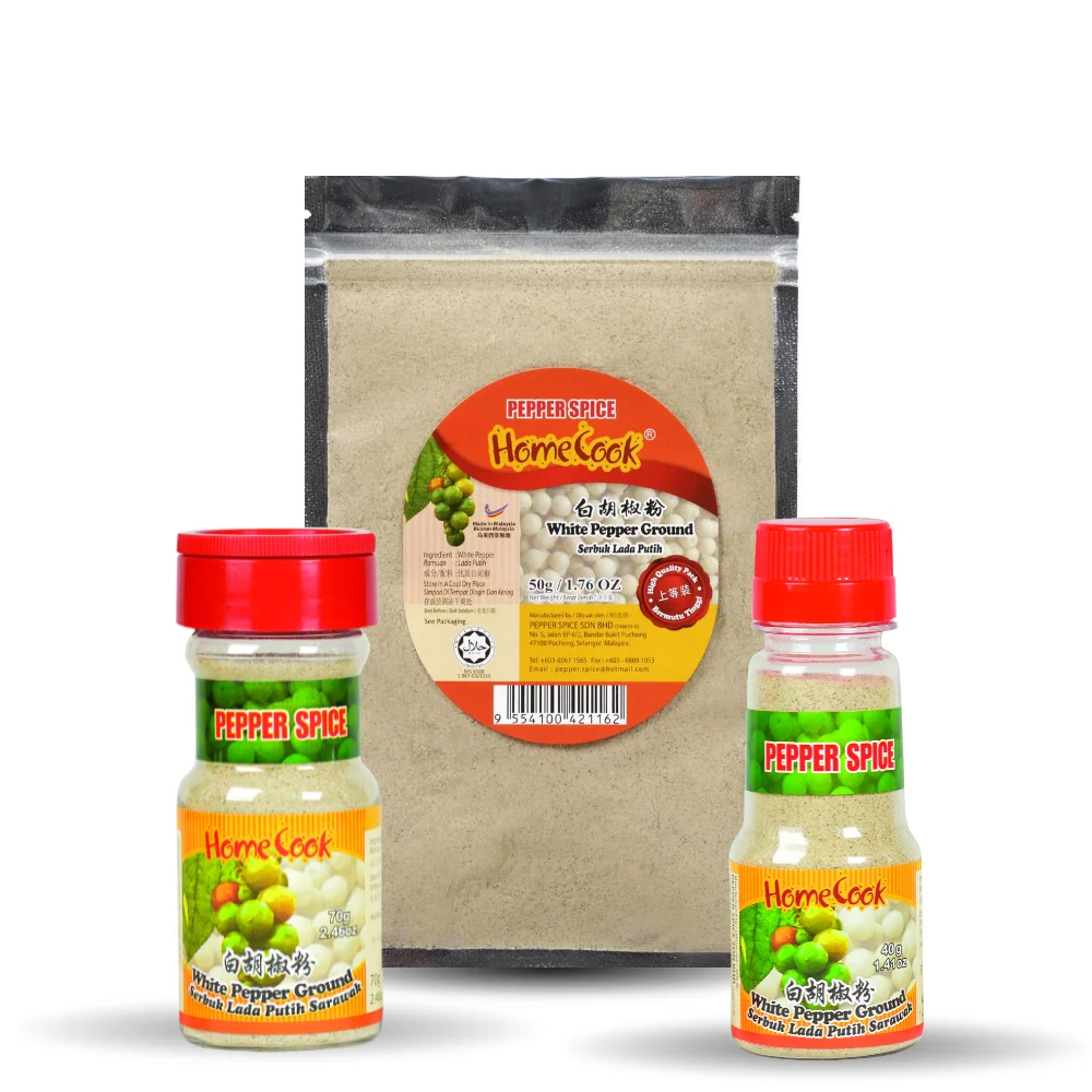 Delicious Pungent Pure Ground White Pepper Mesh 50g Price Negotiable Low MOQ For Chicken Soup Base Mustard Flavouring Powder