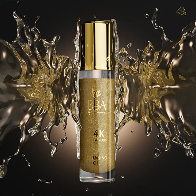 BBA 24K Gold & Roses очищающее масло для лица использование косметики