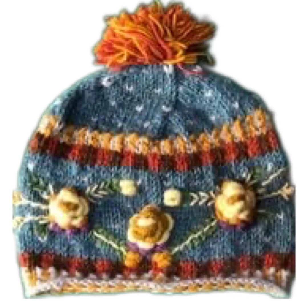 New Arrival High Quality Woolen Knitted Winter Cap Custom Logo and Design Stylish Plaid Pattern 3D Embroidery Cotton Headwear