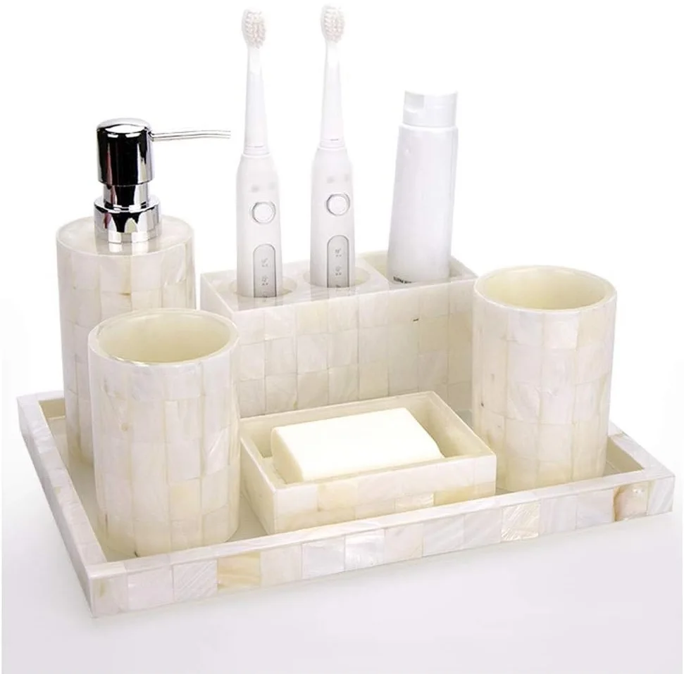Hot Selling Luxury Looking Bathroom Accessories High Demanding Top Leading and Trending Design Pack of 6 for Sale