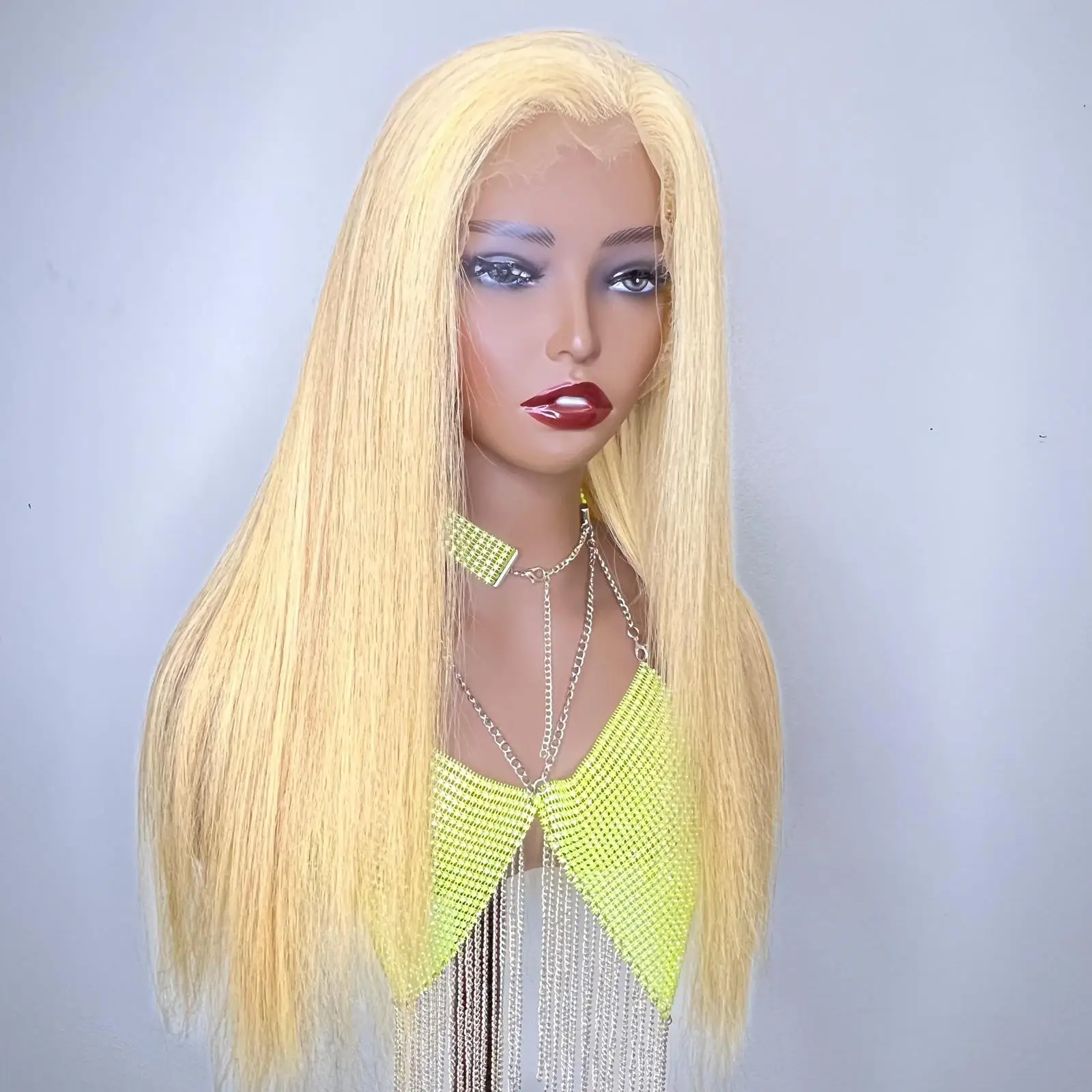 New Brand 100% Vietnamese Natural Raw Remy Hair Wholesale Price Blonde Color DD Bone Straight Human Hair Wig Top Selling