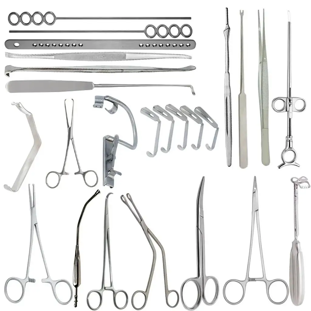Tonsilectomy and Adenoidectomy Surgery Instruments Set 25 Pieces Professional Surgical Instrument Kits BY MEDICAB INSTRUMENTS