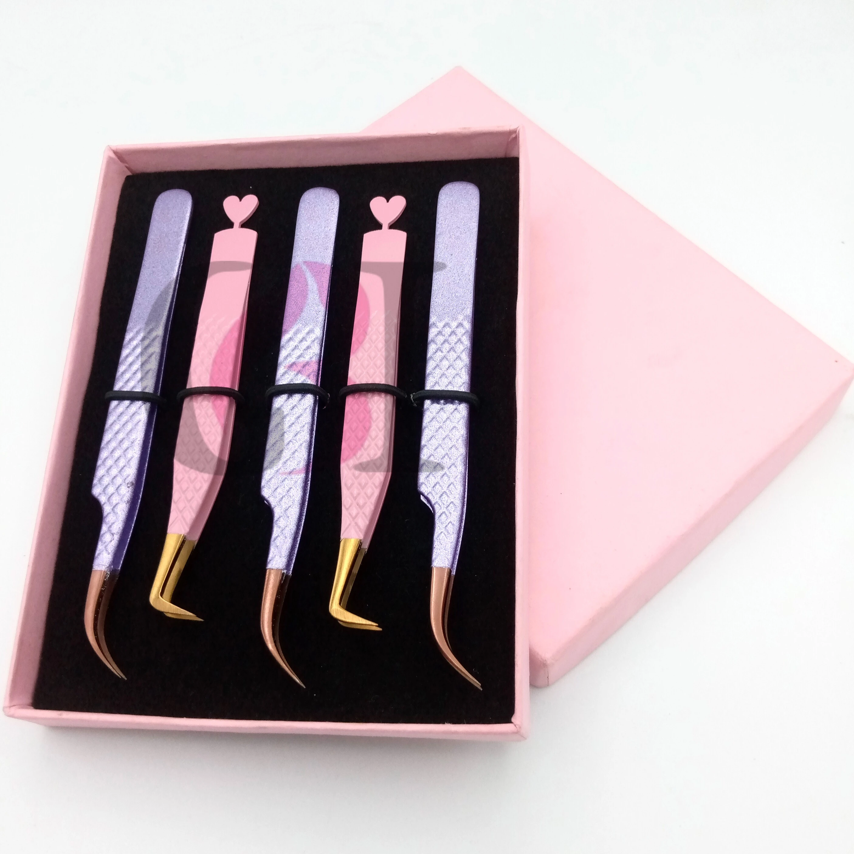Professional New Different Styles And Colors Best Eyelash Extension Tweezers With Plasma Tip Stainless Steel Beauty Instruments