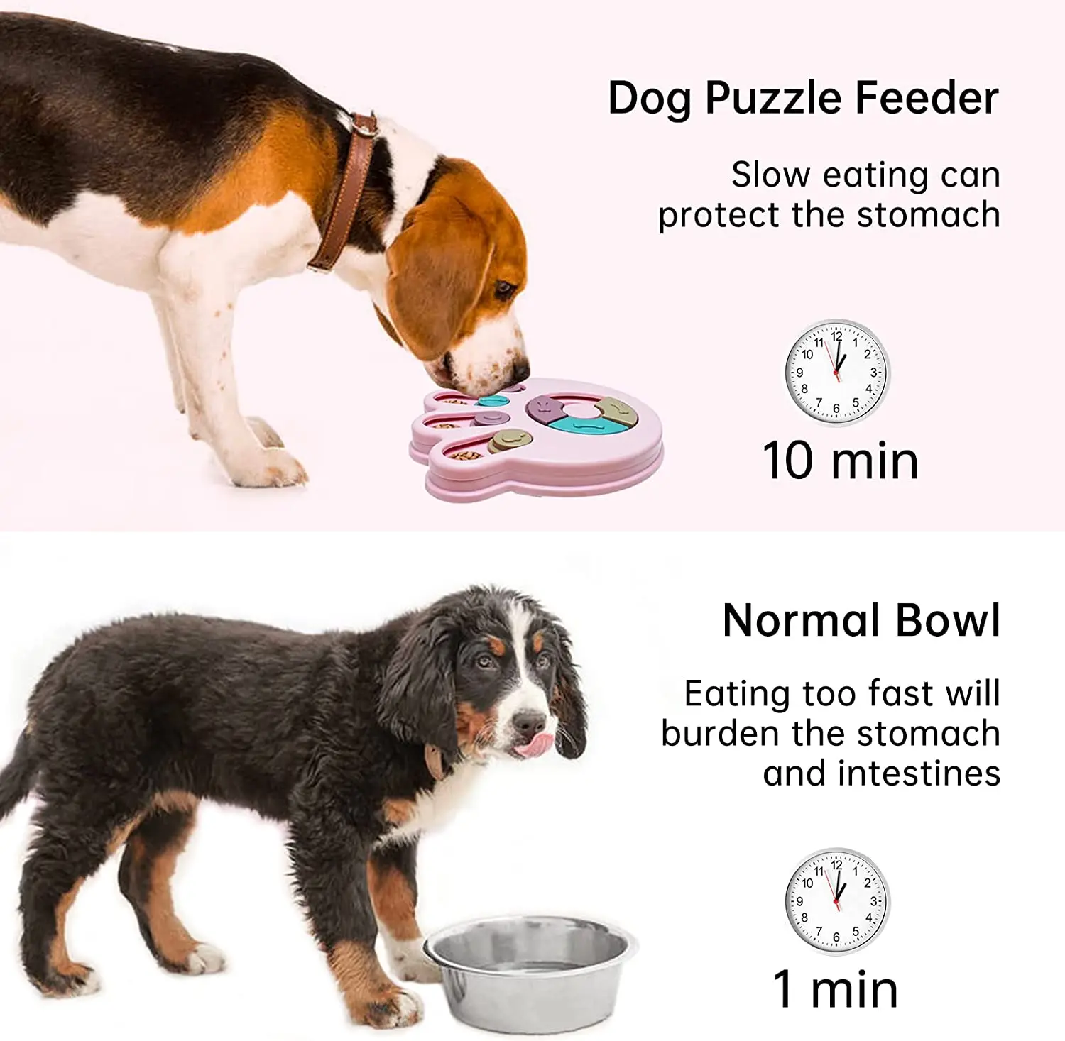 SJZ 2022 new Design Eco-friendly IQ Pet Educational Training Dogs Slow food puzzle feeder pet treat dispensing dog toy