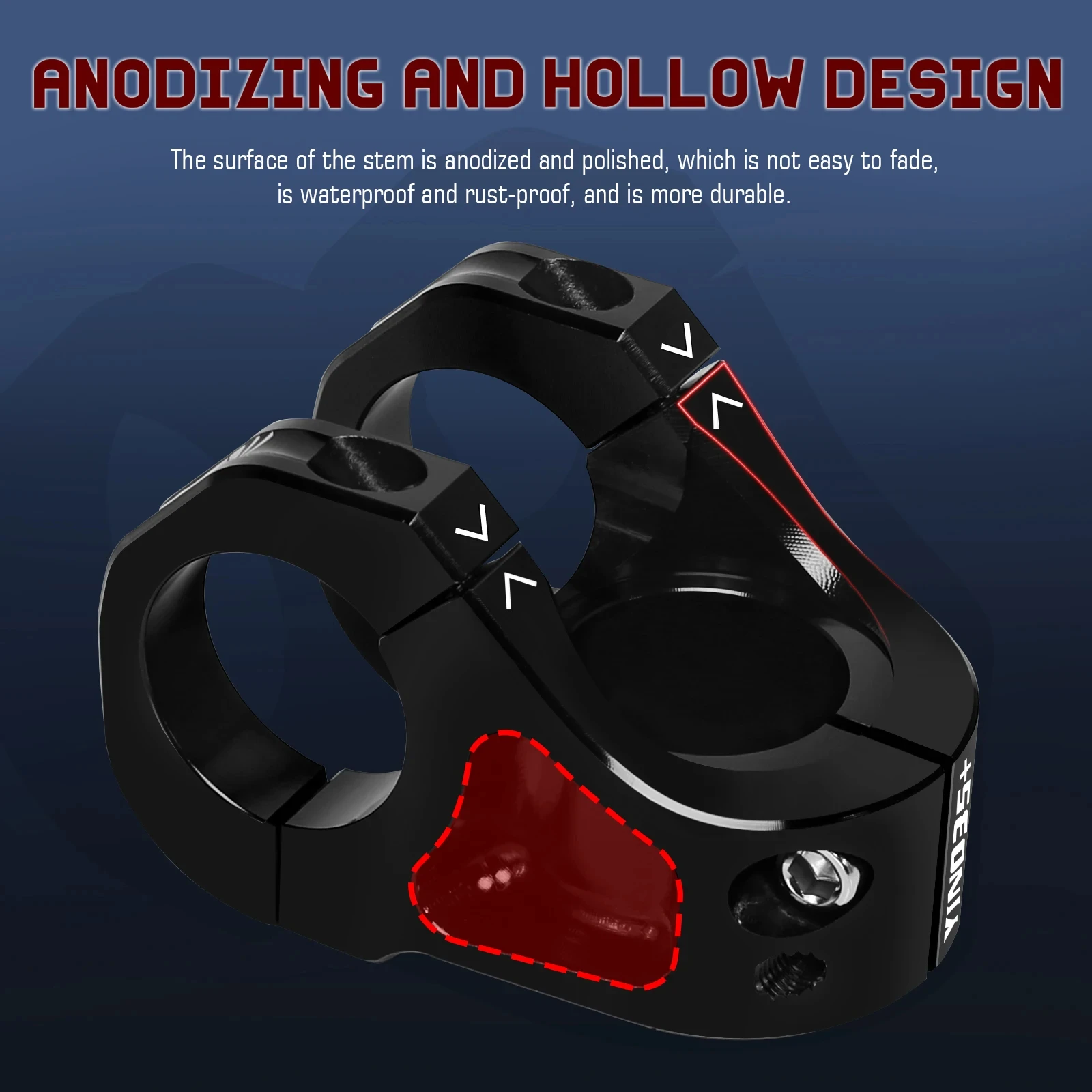 BUCKLOS Fahrrad Vorbau ultra-light hollow mountain bike stem CNC aluminum alloy high-strength downhill bicycle stem