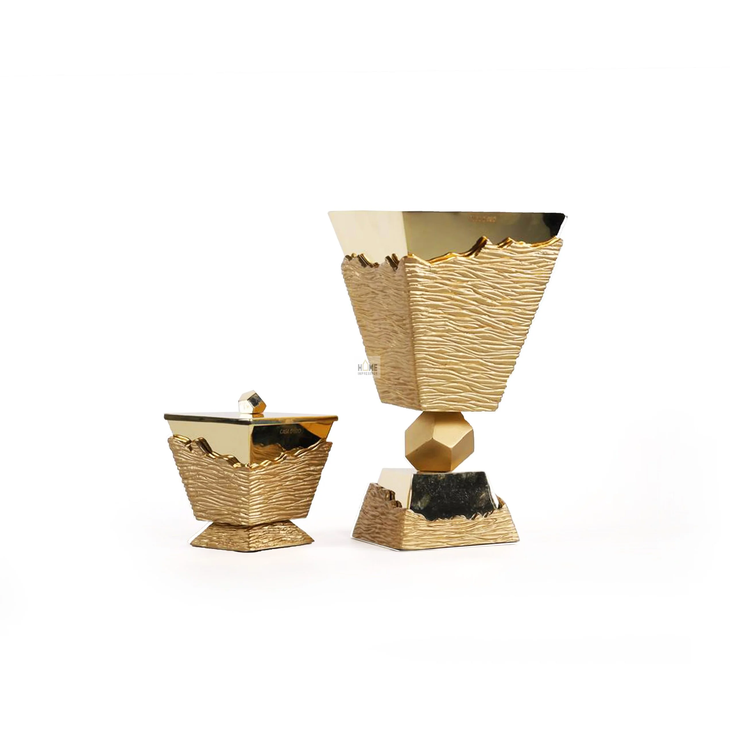 New pattern Gold Plated Luxury Metal Bakhoor Burners Fancy Metal Gold Burners Handmade Incense Burners Indian Incense