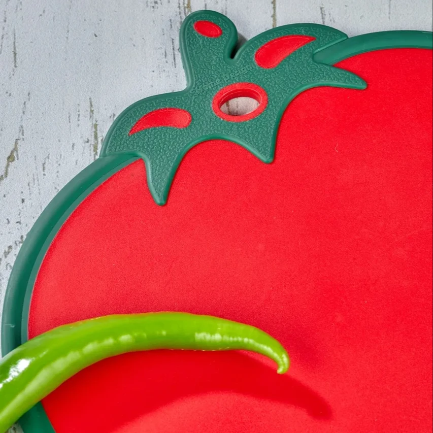 Tomato Shape Plastic Cutting Board BPA Free Food Safe Chopping Board for Amazon Seller Fruit vegetable kitchen cutting board
