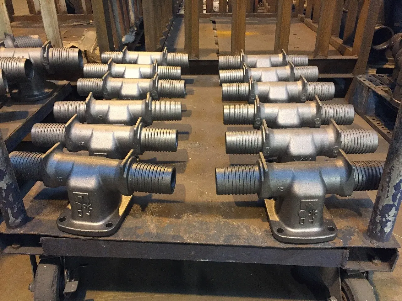 OEM service drain valve casting part ductile iron cast machinery parts lost foam casting product customized accept