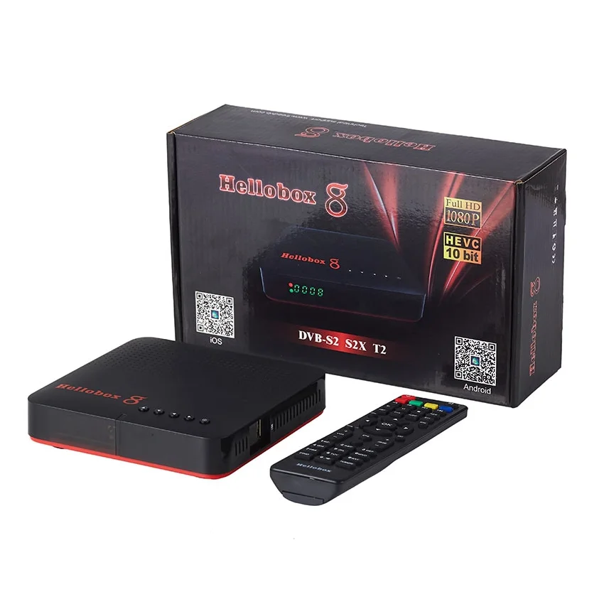 Оригинальный Hellobox 8 H265 Hevc DVB-S2 S2X T2-цифра спутниковый телевизионный ресивер Bluetooth Встроенный Wi Fi декодер каналов кабельного телевидения компьютерной приставки к