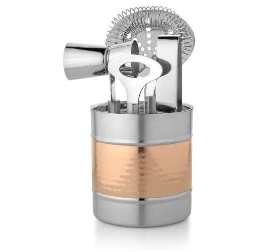 Most Selling Steel Cocktail Shaker Manufacturer Supplier Bartender Tools Set Handmade Drink Mixing Cocktail Shaker Set