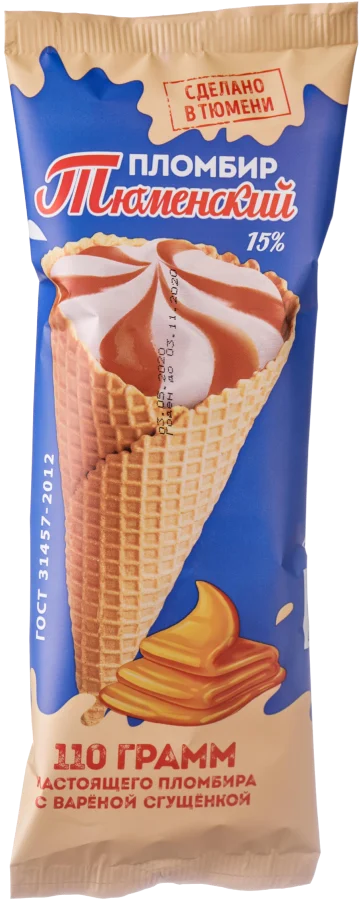 15% Condenced Milk Filling Waffel Cone Ice Cream From Natural Delicious Product Dessert Ice Cream