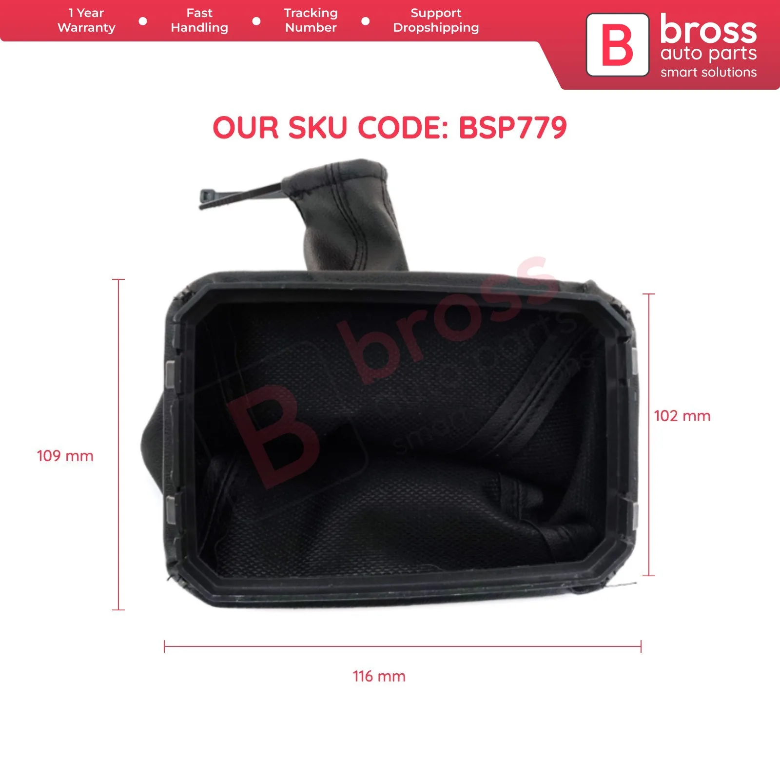 BSP779  Gear Shift Stick Black Boot Gaiter 738423 For Vauxhall Opel Corsa C Meriva Tigra Combo Bross Auto Parts Made In Turkey