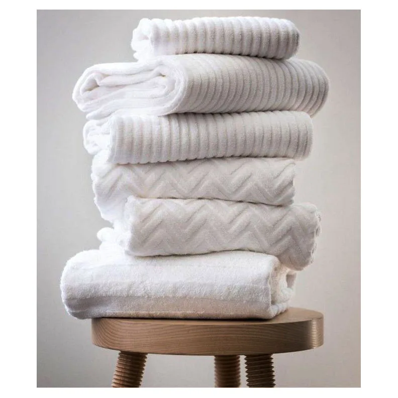 Indian towel hotel supplies wholesale fancy microfiber white bath towel with best price
