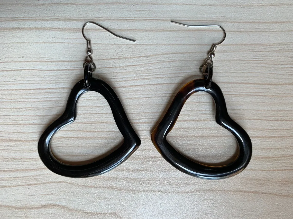 Made in Vietnam products handmade gift buffalo horn white earrings jewelry 2024 hot sale