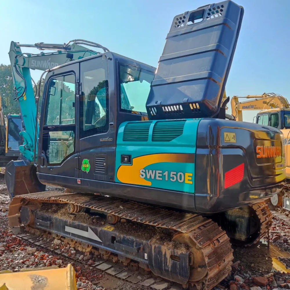 Used Sunward SW150 15ton hydraulic crawler backhoe excavator in China