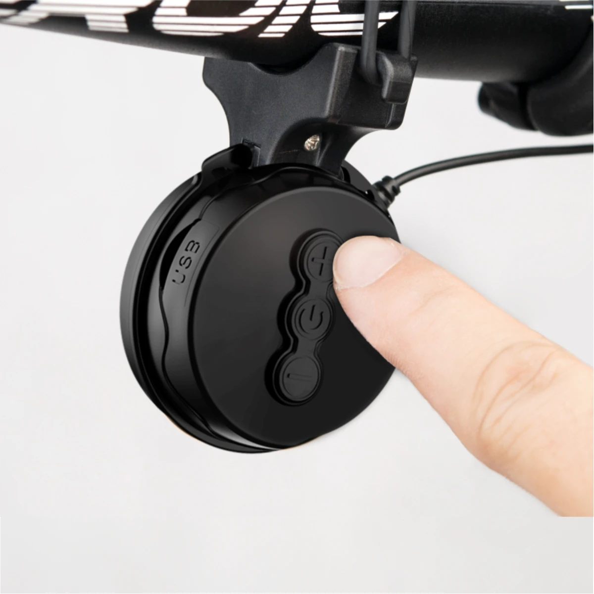 Waterproof Mtb Cycling Usb Electric Scooter Bike Bell Rechargeable Led Bicycle Bell Ring Horn Bike Handlebar Alarm Bicycle Bell