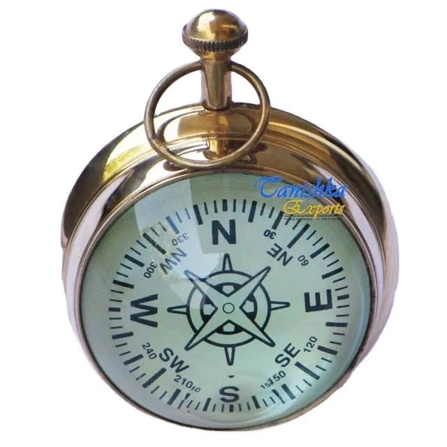 Коллекционные часы в морском стиле с компасом из латуни и бумаги винтажный стиль для украшения дома офиса