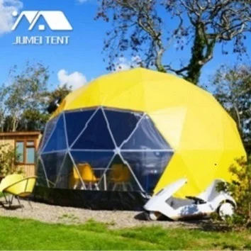 Hotel Resort and Garden Camping Tent with Bathroom Luxury Geodesic Glamping Dome  Tent