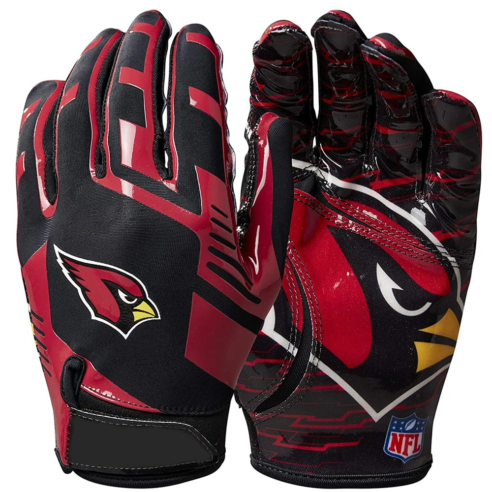 Best Material Silicon Non-slip Adult Sizes Football Gloves Pro Rugby American Football Gloves