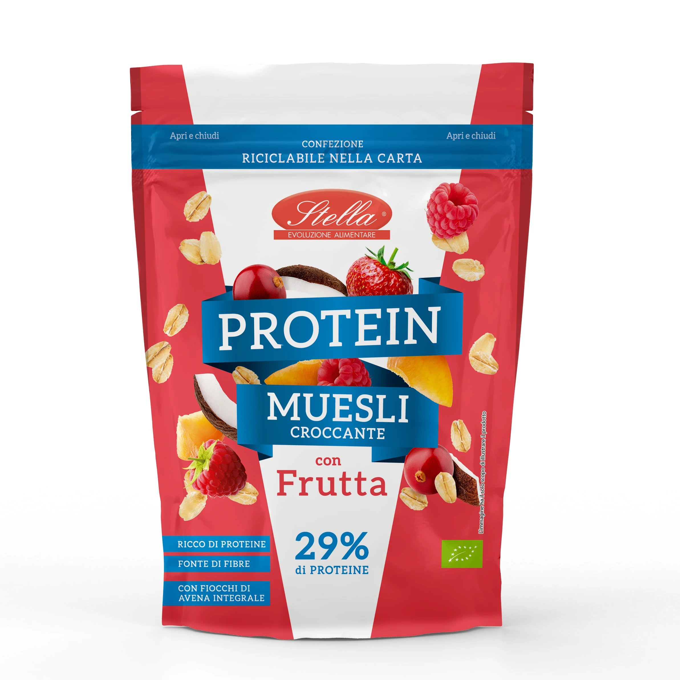 Wholesale Granola Protein Crunchy Muesli with Fruits Organic Bio Cereal Breakfast Italian High Quality Product