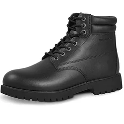 Customized Utility Industrial Protective Boot Steel Toe Leather Work Boots Safety Shoes For Men